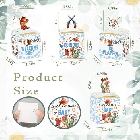 QZCYU 24pcs Winnie Baby Shower Decorations, Pooh Party Decorations, Baby Shower Table Sign Centerpieces, Animal Party Favor Boxes for Baby Showers, Birthdays, and Gender Reveals in Kuwait