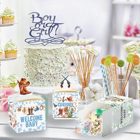QZCYU 24pcs Winnie Baby Shower Decorations, Pooh Party Decorations, Baby Shower Table Sign Centerpieces, Animal Party Favor Boxes for Baby Showers, Birthdays, and Gender Reveals in Kuwait