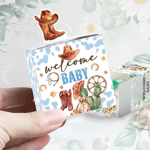 QZCYU 24pcs Winnie Baby Shower Decorations, Pooh Party Decorations, Baby Shower Table Sign Centerpieces, Animal Party Favor Boxes for Baby Showers, Birthdays, and Gender Reveals in Kuwait