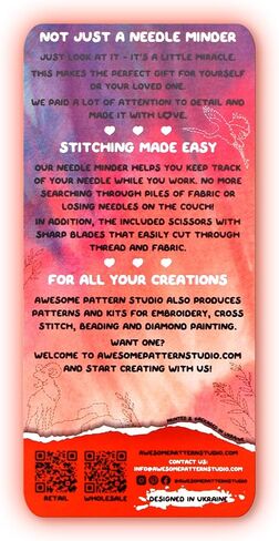 Awesome Pattern Studio Needle Minder Set - Great Smoky Mountains National Park Magnetic Needle Minder + 2 Needle Threaders + Crane Scissors. Enamel Pin for Cross Stitch, Embroidery and Craft in Saudi Arabia