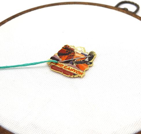 Awesome Pattern Studio Needle Minder Set - Great Smoky Mountains National Park Magnetic Needle Minder + 2 Needle Threaders + Crane Scissors. Enamel Pin for Cross Stitch, Embroidery and Craft in Saudi Arabia