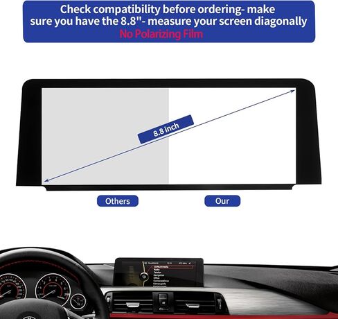 عرض الملاحة ، استبدال ورقة الأفلام الاستقطابية لـ BMW L7 CID High 3 Series F30 F31 F32 F33 F34 F36 شاشة عرض المعلومات المركزية (بدون لوحة زجاجية ، لا شاشة LCD) in Kuwait