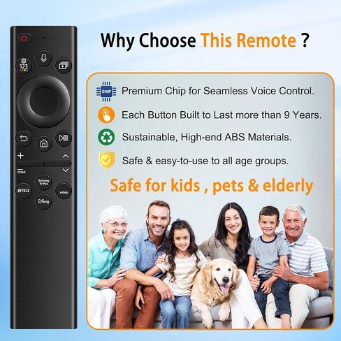 Replacement for Samsung TV Remote Control,Compatible with All Samsung Smart TV LED LCD HDTV 3D Frame Curved QLED TVs in Saudi Arabia