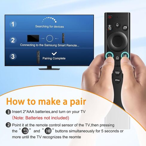 Replacement for Samsung TV Remote Control,Compatible with All Samsung Smart TV LED LCD HDTV 3D Frame Curved QLED TVs in Saudi Arabia