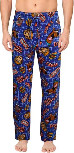 Scooby-Doo Mens All Over Print Pajama Pant with Adjustable, Elastic Waistband - Soft, Silky Sleepwear (S-XL) in Saudi Arabia