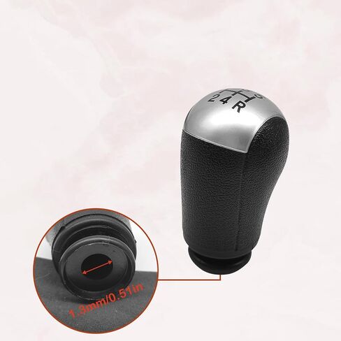 Carbon Fiber Gear Shift Knob Cover Compatible with Ford Focus Mustang Mondeo MK3 S-MAX C-MAX Galaxy Transit Fiesta MK6 5 Speed Manual Shifter Lever Knob Modified Replacement Parts Black in Saudi Arabia