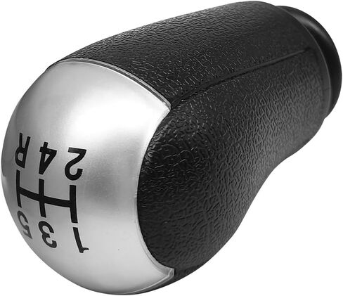 Carbon Fiber Gear Shift Knob Cover Compatible with Ford Focus Mustang Mondeo MK3 S-MAX C-MAX Galaxy Transit Fiesta MK6 5 Speed Manual Shifter Lever Knob Modified Replacement Parts Black in Saudi Arabia