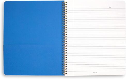 Ban.do Floral Rough Draft Proced Spiral Notebook ، 11 "× 9" مع جيوب و 160 صفحات جامعية تحكمها ، مما يجعلها تصل إلى ما أذهب إليه in Kuwait