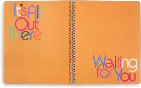 Ban.do Floral Rough Draft Proced Spiral Notebook ، 11 "× 9" مع جيوب و 160 صفحات جامعية تحكمها ، مما يجعلها تصل إلى ما أذهب إليه in Kuwait