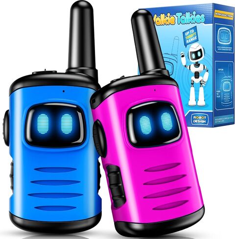 Kids Walkie Talkies Toys for Girls: Toys Walkie Talkies for Kids 2 Pack Birthday Gifts for 3 4 5-7 Year Old Girls Toys Age 4-5 6-8 Years Old 2 Way Radio Family Camping Outdoor Hiking Purple in Saudi Arabia