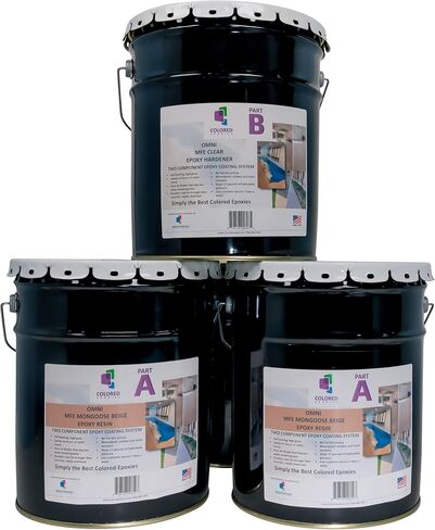 Coloredepoxies 10005 Black Epoxy Resin Coating Made with Beautiful and Vibrant Pigments, 100% Solids, for Garage Floors, Basements, Concrete and Plywood. 3 Quart Kit in Saudi Arabia