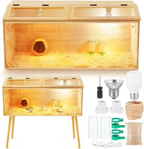40 × 16 × 16 في صندوق الحضنة للكتاكز مع باب منزلق الساق ، مجموعة لمبة ومغذية ، مجموعة صناديق دجاج داخلية ، للبط ، السمان ، الأرانب ، الهامستر ، السحالي ، الفئران ، الفئران in Saudi Arabia