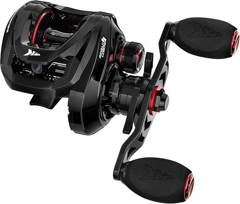 KastKing Royale Legend II Baitcasting Reels, Available in 5.4:1 and 7.2:1 | Max Drag: 17.64 lb, 5+1 BB, 7.2 oz, Stainless Steel Main Shaft, CNC Aluminum Spool, Cross-Fire 8 Magnet Braking System in Saudi Arabia