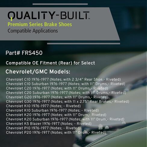 Premium - Brake Brake Shoe Prape Oe Placement for 2000-2009 FAW/Toyota (Celica ، F5 ، Prius) - FS753 in Kuwait
