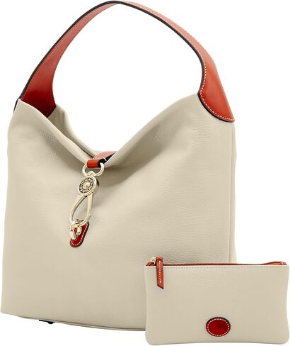 Dooney & Bourke Handbag & Wallet Set, Pebble Grain Leather Logo Lock Shoulder Bag and Coin Purse for Women in Saudi Arabia