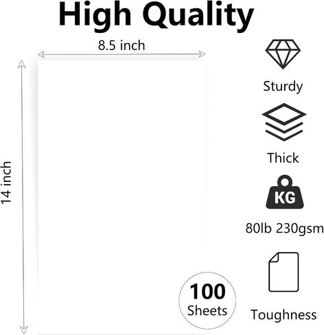 Cimlaga 50 Pack White Cardstock 8.5 x 11, 65lb/180gsm Card Stock, Cardstock Printer Paper for Cards Making, Office Printing, Certificate in Saudi Arabia