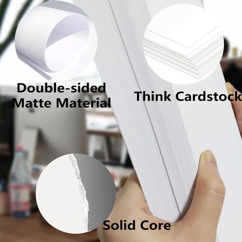 Cimlaga 50 Pack White Cardstock 8.5 x 11, 65lb/180gsm Card Stock, Cardstock Printer Paper for Cards Making, Office Printing, Certificate in Saudi Arabia