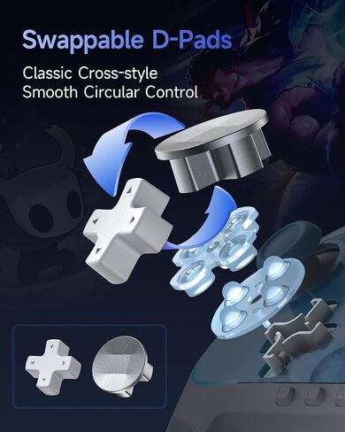 وحدة تحكم easysmx S10 للمفتاح 2/ switch/ pc-one wake-Up ، tmr anti-drift joystick ، ​​buttons mechanical ، 6 Axis Gyro ، وحدة تحكم مفتاح Bluetooth مع RGB و swappable d-pad in Kuwait