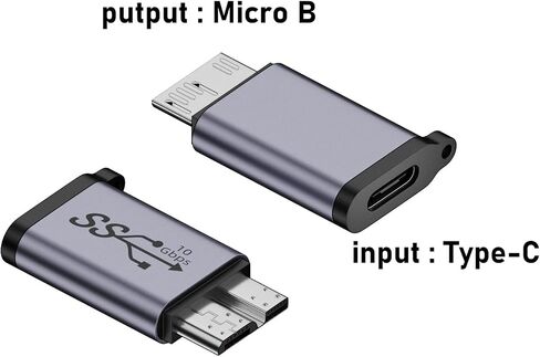 10 جيجابت في الثانية Micro B ذكر إلى USB-A adaptr adaptr ، USB 3.0 Micro B ، نقل البيانات لأعلى كابل محرك الأقراص الثابت in Kuwait