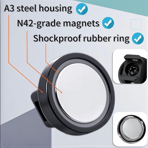 12Pcs Magnetic Cable Zip Tie Mounts with Duty Zip | Multipurpose Magnetic Cable Holder for Cable Management | Includes Adhesive Tabs for Non-metal Surfaces, Suitable for Walls, Tables and Cars in Saudi Arabia