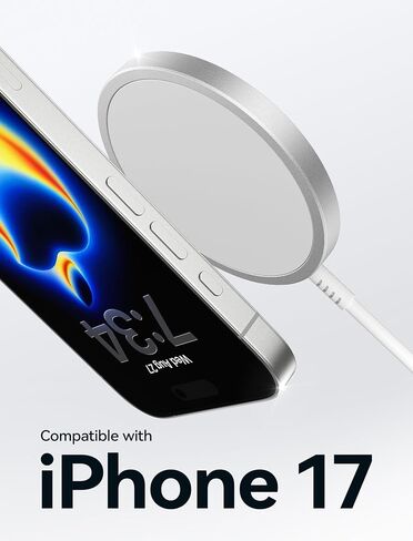 JSAUX Charger for iPhone 17 Magsafe Wireless Charging, Compatible with iPhone 17 Air Pro Max/16/15/14/13/12 Series, Magnetic Mag Safe Charging Pad, Aluminum Alloy, USB & USB C Dual Ports - Blue in Kuwait