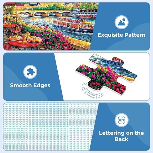 Puzzles for Adults 500 Pieces,Hawaiian Sunset Beach Puzzle for Adults,500 Pieces Tropical Ocean Sunrise Puzzles,Beach Chair Jigsaw Puzzle,Perfect for Game Night Giving Puzzle,20.5x15 in in Kuwait