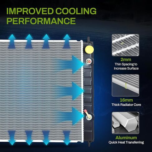 AUTOSAVER88 Radiator Compatible with 2009-2014 Murano 2011-2014 2015 2016 2017 Quest 3.5L V6 in Kuwait