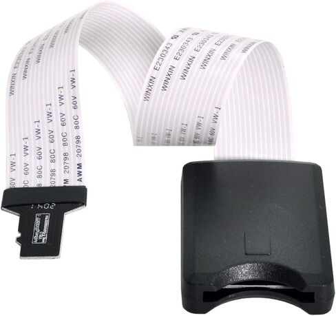 cablecc Micro-SD TF Memory Card Kit Male to SD Female Extension Soft Flat FPC Cable Extender 25cm in Saudi Arabia