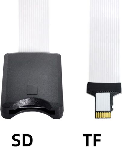 cablecc Micro-SD TF Memory Card Kit Male to SD Female Extension Soft Flat FPC Cable Extender 25cm in Saudi Arabia