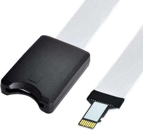 cablecc Micro-SD TF Memory Card Kit Male to SD Female Extension Soft Flat FPC Cable Extender 25cm in Saudi Arabia