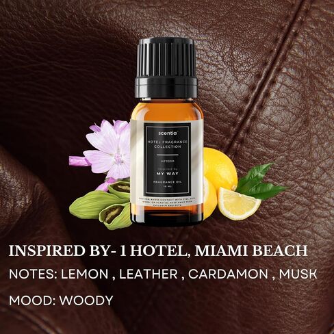 مجموعة هدايا زيت فندق Diffuser - المفضلة للمشترين - 10 مل ، 0.34 Fl Oz | مستوحاة من Ritz-Carlton ، W Hotel ، Scentia My Way Scents | زيوت الرائحة الفاخرة للناديين in Kuwait