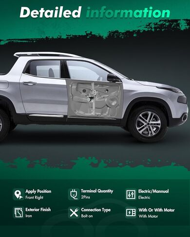 SCITOO Front Right Power Window Regulator with Motor Fit for 2005-2010 for Honda Odyssey,741-008 in Kuwait