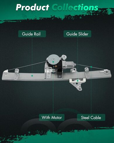 SCITOO Front Right Power Window Regulator with Motor Fit for 2005-2010 for Honda Odyssey,741-008 in Kuwait