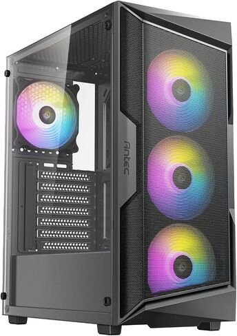 Antec AX1000 ArgB ، 4 × 140 مم من عشاق ArgB PWM ، وحدة تحكم المروحة ، ما يصل إلى 9 مراوح في وقت واحد ، من النوع C 3.2 ، لوحة جانبية زجاجية كاملة ، دعم الرادياتير 360 ملم ، حالة أجهزة كمبيوتر ATX متوسطة السبر ، in Kuwait