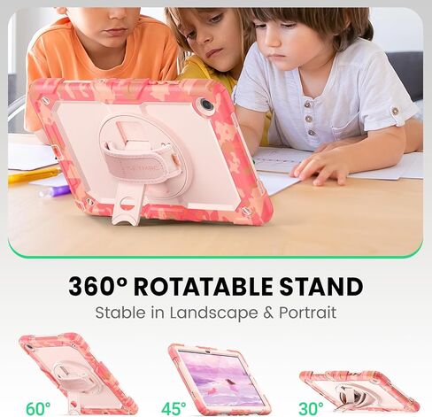 حافظة SEYMAC لهاتف Samsung Galaxy Tab A9+/ A9 Plus مقاس 11 بوصة 2023 (SM-X210/X216/X218)، حافظة واقية شديدة التحمل مقاومة للصدمات مع واقي شاشة، حامل دوار وحزام يد/كتف، أسود in Kuwait