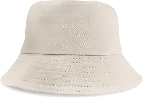 Bucket Hats for Men Woman Summer Outdoor Cotton Sun Hat Travel Fishing Beach Packable Hat White in Saudi Arabia