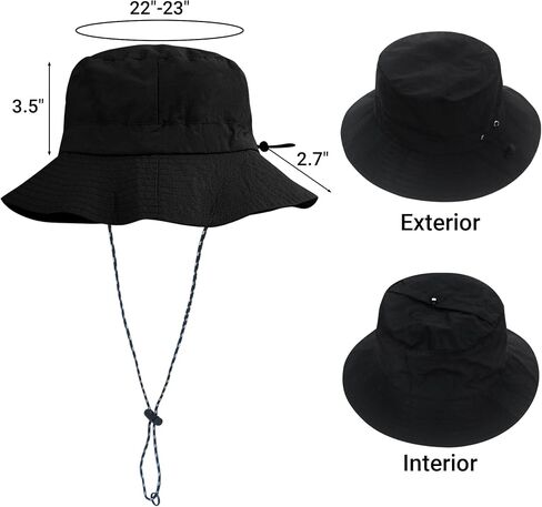 Bucket Hats for Men Woman Summer Outdoor Cotton Sun Hat Travel Fishing Beach Packable Hat White in Saudi Arabia