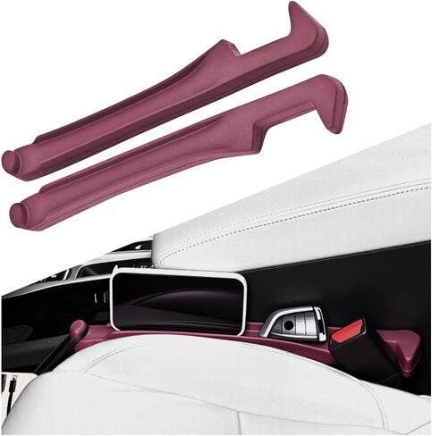 2PCS CAR SET GAP Filler Organizer ، 2 في 1 حشو فجوة السيارة مع وظيفة تعبئة وتخزين لتخزين بطاقات مفاتيح الهواتف ، واقي مقعد متعدد الوظائف عالمي للسيارات in Kuwait