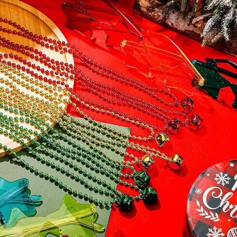 REMOULY 50 PCS الإكسسوارات الرابعة من يوليو ، تشمل لوازم الحفلات الوطنية 40 قلادات من الخرز و 10 نجوم نظارة شمسية حمراء بيضاء زرقاء ليوم الاستقلال in Saudi Arabia