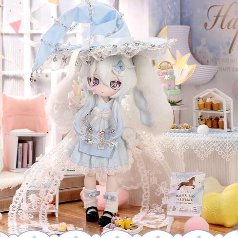 1/12 BJD Dolls Blind Box,Kawaii BJD Dolls Indible Doll Series Ball Jointed Cute Girls BJD Blind Box Collectable Action Figure Posable Dress Up Doll for Girls Gift Toys in Saudi Arabia