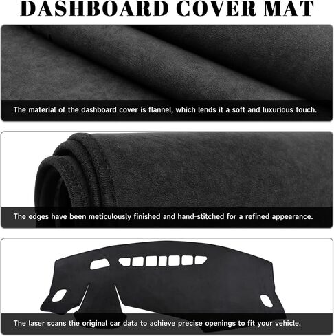 سجادة لوحة Dashboard Black Dashboard Cover for Kia 2020 2021 2022 Telluride Association Cover Cover Cover Material Material Dash Mat Sunshade (غير مناسب لطراز 2023-2025) in Kuwait