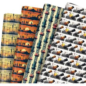 Programmer Wrapping Paper 12 Sheets Coding Themed Gift Wrap,Keyboard,Computer,Code Designs,Programmer Themed Packing Paper for Developers,Tech Enthusiasts,Developers,20"×28" in Kuwait