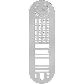 Faccito Stainless Steel Metal Stencil Bookmark 2.5 x 8 Inches Black Bookmark Journaling Metal Journal Stencil for DIY Engraving, Painting, Template, Scrapbook, Planner in Saudi Arabia