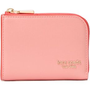 Kate Spade New York Devin Spring Pansies منقوشات بطاقة Saffiano Leather zip ، Blush Cloud Multi in Kuwait