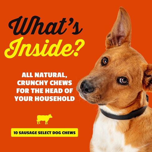 etta says! 7" Select Crunchy Dog Chews - Rawhide-Free Dog Treats - Made in The USA - Odor-Free, All-Natural Ingredients - for Moderate Chewers - Variety - 12 Pack in Kuwait