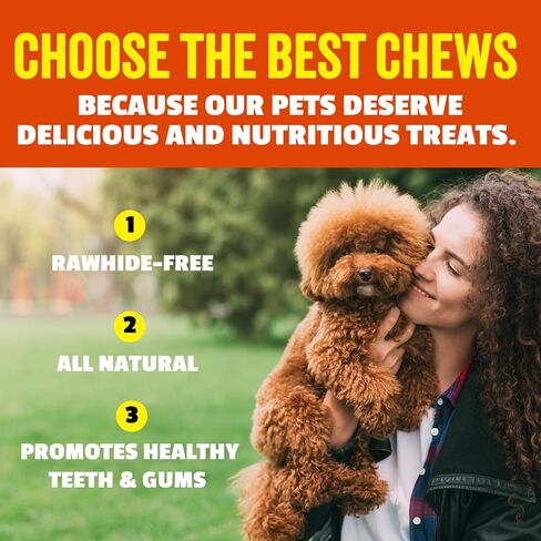 etta says! 7" Select Crunchy Dog Chews - Rawhide-Free Dog Treats - Made in The USA - Odor-Free, All-Natural Ingredients - for Moderate Chewers - Variety - 12 Pack in Kuwait