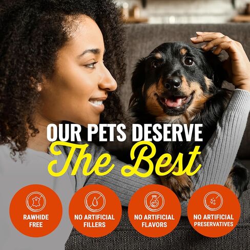etta says! 7" Select Crunchy Dog Chews - Rawhide-Free Dog Treats - Made in The USA - Odor-Free, All-Natural Ingredients - for Moderate Chewers - Variety - 12 Pack in Kuwait