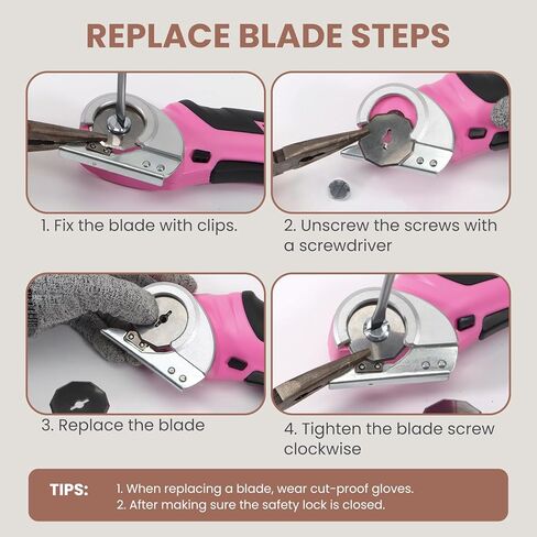 VLOXO Electric Scissors, Cordless Cardboard Cutter Power Box Cutter with Safety Lock, Multi-Cutting Tools for Cardboard, Rechargeable Mini Scissors for Plastic Leather Canvas with Storage Box Orange in Kuwait