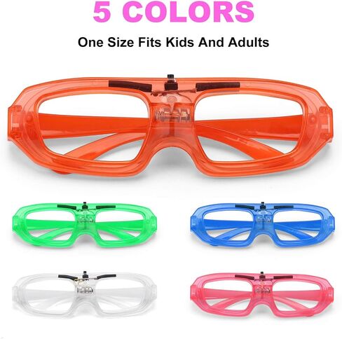 25 PCS LED Glasses Party Favors Light Up Glasses, 5 Neon Colors Flashing Sunglasses, Toy Sticks Glow in The Dark Party Supplies, Accessories for Kids Adult Fit All Size, Birthday Wedding Christmas in Saudi Arabia