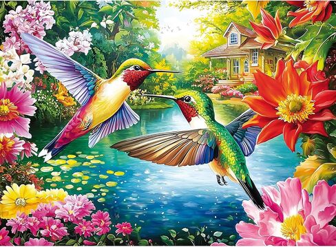Puzzles 300 Pieces for Adults,Vintage Sewing Machine Cat Jigsaw Puzzle for Seniors Children, Large Piece Bird Vase Puzzle for Kids Age 8-10 10-12, Stitch Quilt Puzzles,Family Game Great Gift 20.5*15in in Saudi Arabia